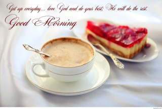 Coffee cake plate tablecloth white - morning free wallpaper