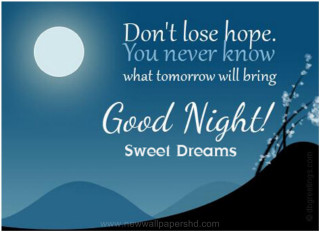 Night sky fullmoon quote blue - naive free wallpaper