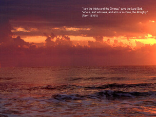Sunset bible verse boat water - god ray free wallpaper