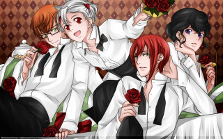 Group people couch roses formal - ann thetis blacker free wallpaper