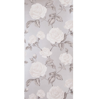 White rose wallpaper grey leaves - slim free wallpaper