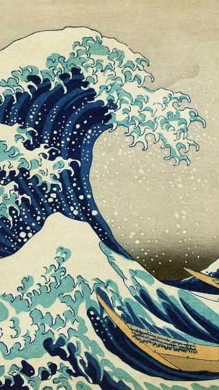 Wave boat sky clouds water 5 - the water below free wallpaper