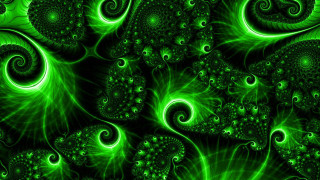 Green abstract background swirls bubbles 2 - a green abstract background free wallpaper