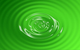 Green background circular design white - op art free wallpaper