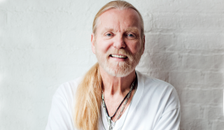 Man blonde hair beard white - studio portrait free wallpaper