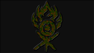 Green black fire symbol black - amano free wallpaper for desktop