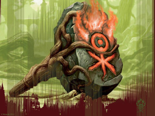 Strange object red black design - altermodern free wallpaper