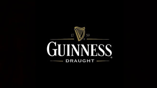 Guinness draught logo black background - golden free wallpaper