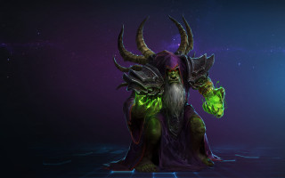 Horned man bearded purple outfit - a purple outfit free wallpaper