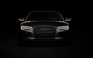 Black car dark headlights white - its headlight free wallpaper