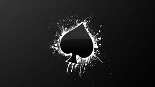 Black white spade background paint - free abstract wallpaper