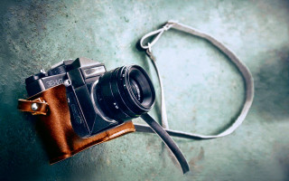 Camera leather case green surface - a green surface free wallpaper