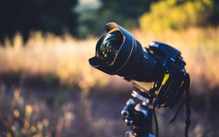 Camera lens tripod field grass - a camera len free wallpaper