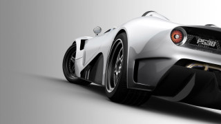 White sports car rear cobra - the rear end of the car free wallpaper