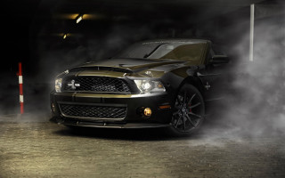 Black gold mustang parking garage 2 - matte finish free wallpaper