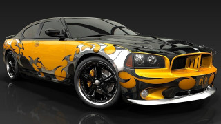 Yellow black cobra car digital - car free wallpaper