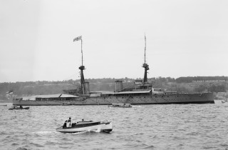 Boat large ship water flag - synchromism free wallpaper