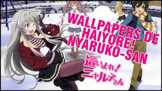 Anime characters snow wallpapers hayoreti - a group of anime characters free wallpaper