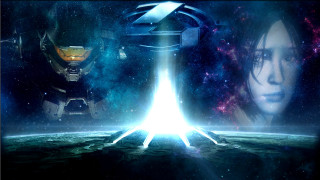 Woman space station giant object - star citizen halo free wallpaper