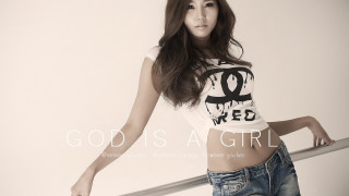 Woman white shirt jeans posing 3 - a rail free wallpaper