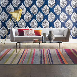 Living room couch rug wall - free minimalism wallpaper