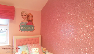Pink bedroom pink bed pink - pointillism free wallpaper