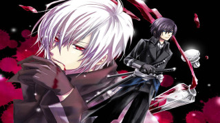 Anime characters white hair black - black clothes free wallpaper