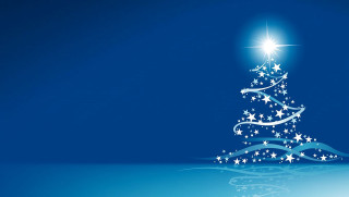 Christmas tree stars water bright - the water free wallpaper