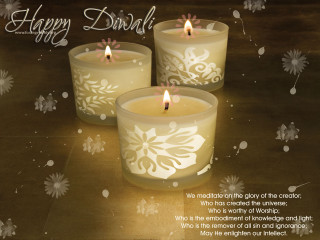 Candles message table snowflakes flowers - free new year wallpaper