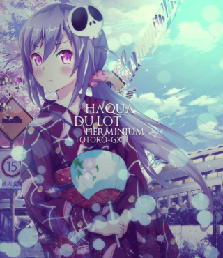 Anime character fan skull haoua - fauvism free wallpaper