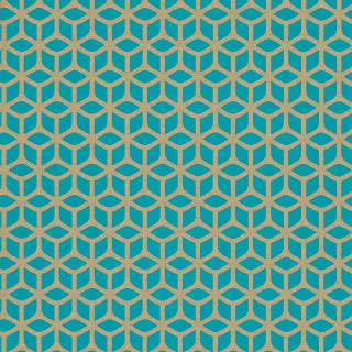 Blue gold geometric pattern white - the bottom of the image free wallpaper
