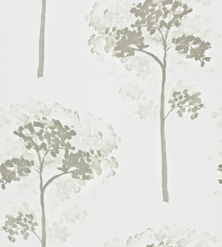 Tree pattern white background gray - australian tonalism free wallpaper