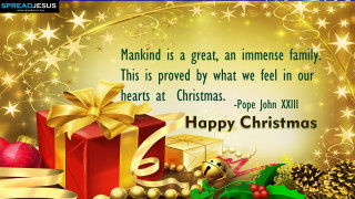 Christmas card present message friend - naive free wallpaper