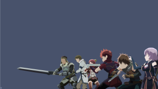 Group people swords holding standing - ufotable free wallpaper