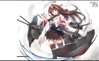 Girl long hair sword boat - explosion free wallpaper