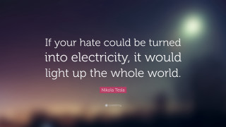 Nikola tesla electricity world quote - a street light free wallpaper