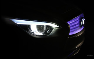 Car purple light dark background - a white light free wallpaper