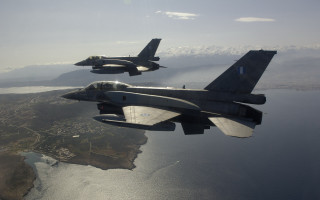 Fighter jets flying water mountains - exekia free wallpaper