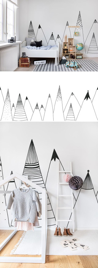 Bedroom bed mountains wall ladder - a ladder free wallpaper