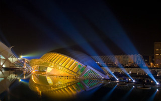 Building lights water night reflection - arthur b. carles free wallpaper