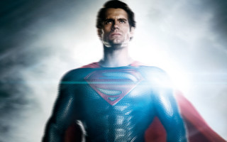 Superman man cloudy sky hands - a man in a superman suit free wallpaper
