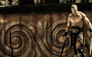 Man sword wall crowd people - a wall free wallpaper