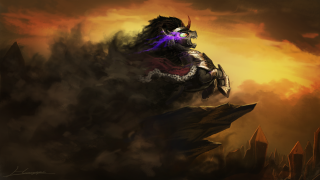 Demon rock sky purple light - a purple light free wallpaper