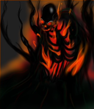 Skeleton helmet flames black orange - a helmet free wallpaper