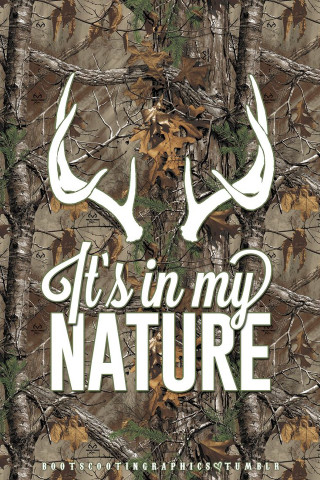 Camo deer head nature side - free nature wallpaper