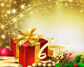Christmas gift star ornaments deer - the corner free wallpaper