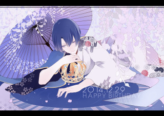 Woman laying bed umbrella crown - color scheme free wallpaper