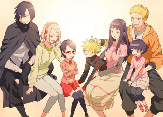 Group people white yellow red - official art free wallpaper for desktop
