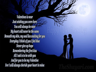 Couple kissing tree fullmoon poem - romantic free wallpaper