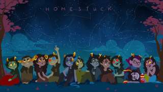 Homesick group people night sky - a night sky free wallpaper